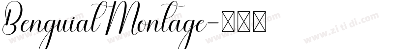 Benguiat Montage字体转换